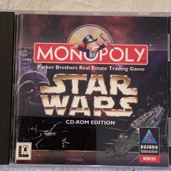 Star Wars Monopoly The CD ROM Edition Used - Picture 2 of 3